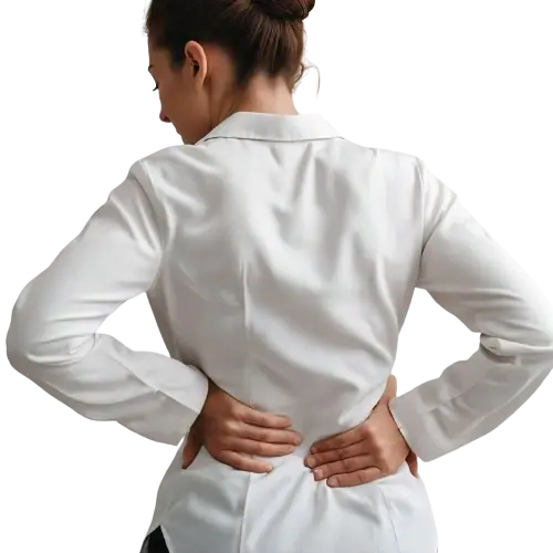 girl with lower back pain